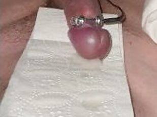 orgasme, amateur, mature, ejaculation-sur-le-corps, énorme-bite, ejaculation, solo, lait, bite