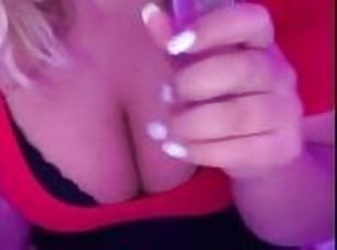 Famous Busty Teen Just Turned 18 Playing With Dildo While Boyfriend...