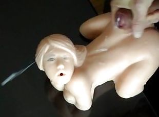 Fucking my tiny sex doll oral and anal ending in a huge cum explosi...
