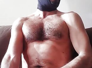 papá, peluda, masturbación, amateur, chorro-de-corrida, gay, paja, pajeándose, corrida, fetichista