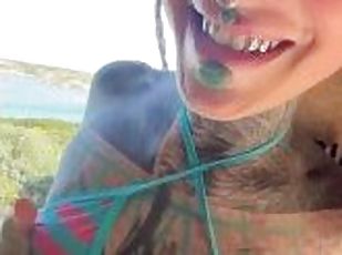 Onlyfans hippie girl Anuskatzz wants to get fucked in the camper wi...