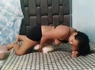 traseiros, masturbação, cona-pussy, lésbicas, mulher-madura, caseiro, latina, beijando, excitante, fetiche