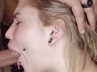 Blowjob Deepthroat amateur norwegian blonde slut. I meet her at Hor...