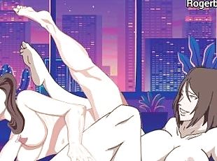 Lesbian Scissoring Hentai Cartoon Anime