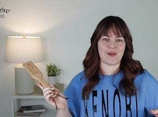 BDSM Paddle Review - Spartacus 'Bitch' Wooden Zelkova Paddle for Sp...