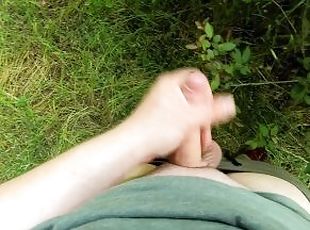 masturbation, en-plein-air, public, amateur, cam, voyeur, secousses, attrapée, solo