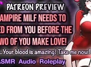 (Patreon) ASMR - Vampire MILF Needs To Feed From You Before You Two...