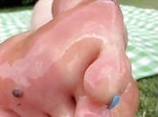 hot FOOTJOB until the ice melts between my soles TRAILER