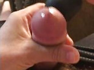 VIBRATING MY HARD COCK UNTIL I CUM INTO THE CAMERA!