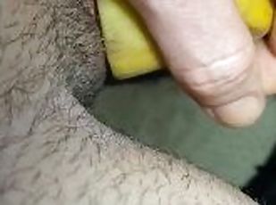 masturbation, amateur, jouet, branlette, fétiche, solo, banane, bite