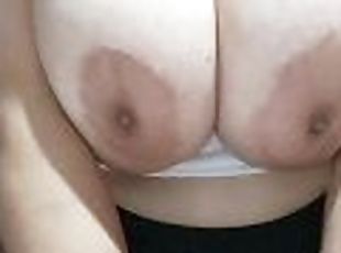 My hot girlfriend showing her massive tits on Pornhub