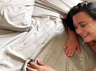 Hot stepmother wakes up stepson with a blowjob to fuck his ass and ...