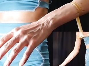 Veins fetish PREVIEW - handmodel closeup asmr mistress padrona ital...