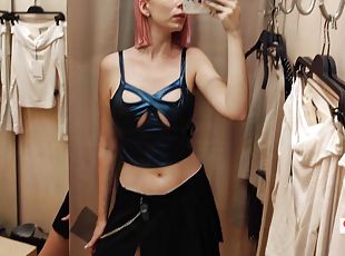 Try On Haul Transparent Clothes Completely See-through. At The Mall...
