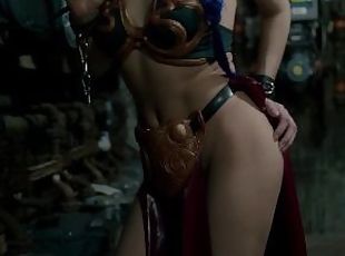 Latex Slave Leia Captured & Fucked by a Droid in Star Wars Dungeon