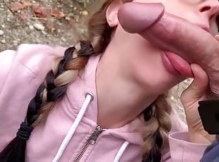 Hottie Sucking A Dick And Taking A Facial