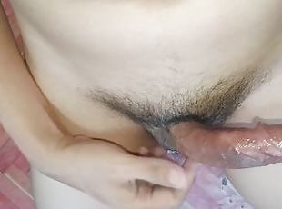 asiatisk, svær, onani, amatør, cumshot, stor-pikk, homofil, handjob, pov, høyskole