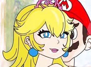 Mario and the princess peach - cutecartoon