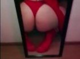 Mirror blowjob is the best gift You can receive
