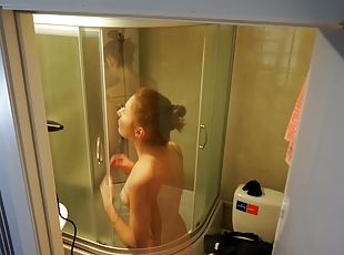 baignade, masturbation, amateur, babes, cam, point-de-vue, naturel, douche, caché