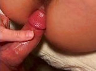 Hairy MILF does anal for first time years and could barely take the...
