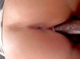 cul, orgasme, chatte-pussy, amateur, énorme-bite, interracial, ejaculation-interne, couple, belle-femme-ronde, point-de-vue