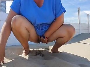 amateur homemade my real pissing wife piss everywhere even in publi...