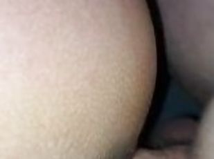 Hitting wet latina pussy from the back while she eats young Redbone...