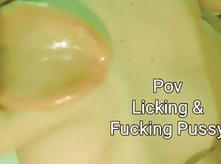 (POV) Pussy licking in my Stepsis and Fucking my Stepmom wet pussy,...