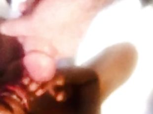 18 year old black teen gets cumshot!