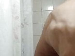 masturbación, amateur, adolescente, baño, webcam, a-solas