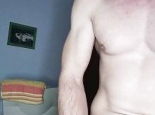 masturbation, amateur, ejaculation-sur-le-corps, énorme-bite, ados, branlette, secousses, ejaculation, parfait, solo