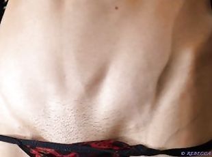 Abs veins PREVIEW - fetish muscle skinny fitness model mistress abd...