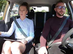 Driving School Instructor Terrified of her Student Driving Skills -...
