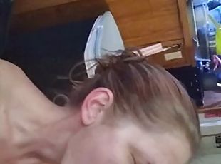 Amateur mom with big tits gives a hot blowjob I found her on hookme...