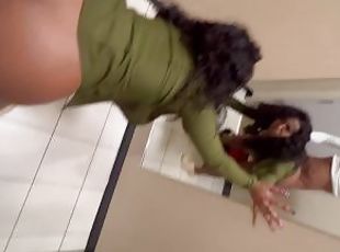 SHE TRIED TO KEEP QUIET WHILE GETTING FUCKED IN DRESSING ROOM PART ...