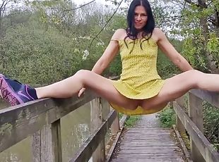 Nicky Brill Risky public nudity and pissing