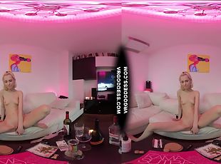 Synthwave Aesthetic Pink Teen Poppy Smoking Bong Sensual Teasing Pl...