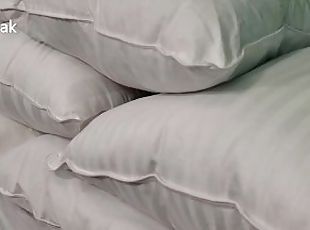 A Guy Pillow Humping Cuts Open Pillow And Fucks The Stuffing Until ...