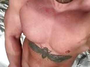 masturbation, amateur, solo, musclé