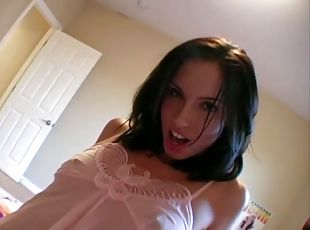 Slutty Brunette Teases Her Horny Boyfriend With Her Hot Ass