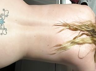 Hubby bends me over dryer for quickie creampie FULL VIDS ON MY ONLY...