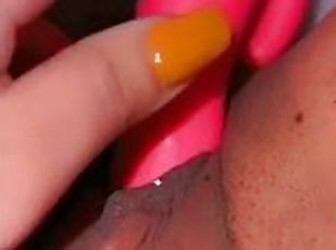 Juicy wet pussy orgasm under the covers
