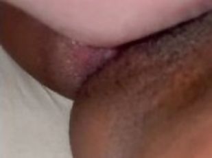 Eat my pussy for dinner! African teen make her white bitch eat her ...