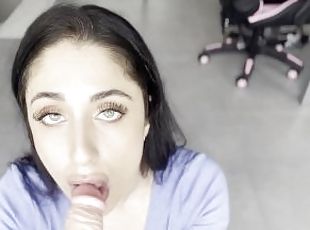 Sexy latina DEEPTHROAT POV