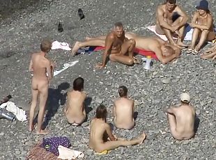 nudist, in-afara, camera, plaja, voyeur, excitat, naturala, ascuns