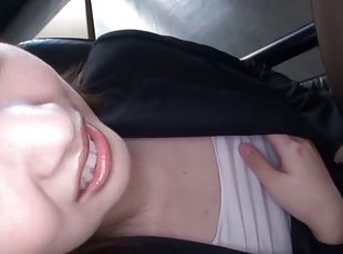 POV business blowjob from a cum craving Asian babe