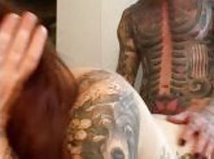 orgasme, chatte-pussy, amateur, anal, mature, couple, tatouage, dure