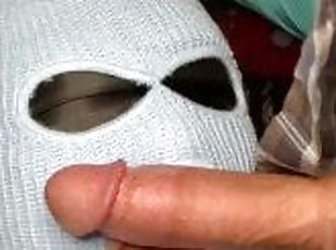 amatör, brudar, avsugning, pov, blond, fetisch, tatuering, maskiner-mask