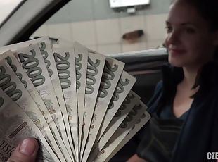 Carwash Beauty - Anie darling has POV sex for quick cash - euro rea...